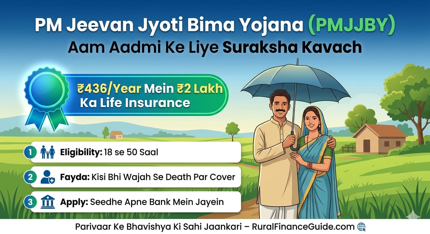 PMJJBY scheme benefits ₹ 2 Lakh life insurance India Hindi